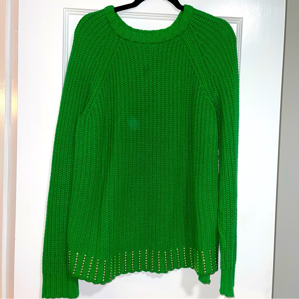 Michael Kors lucky 🍀 green Chunky sweater